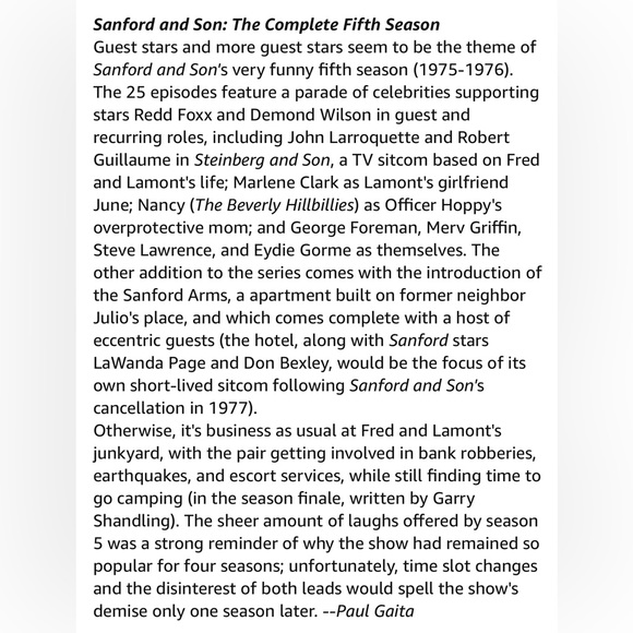 Sanford and Son 🆕 DVD complete series, years 1-6, factory sealed - Picture 7 of 8